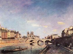 Johan-Barthold Jongkind The Seine and Notre-Dame de Paris Germany oil painting art